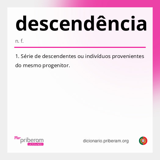 Significado de descendência