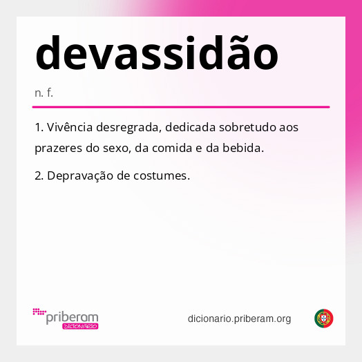 Significado de devassidão