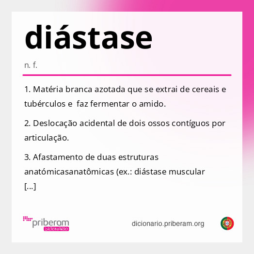Significado de diástase