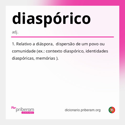 Significado de diaspórico