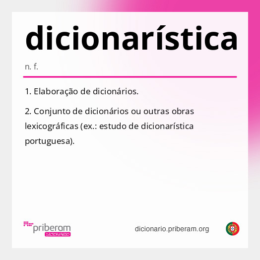 dicionarística