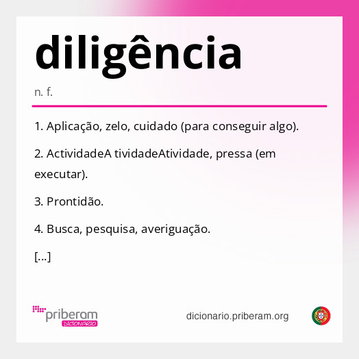 diligência
