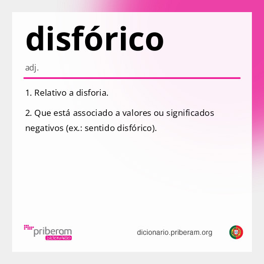 
   Significado de disfórico