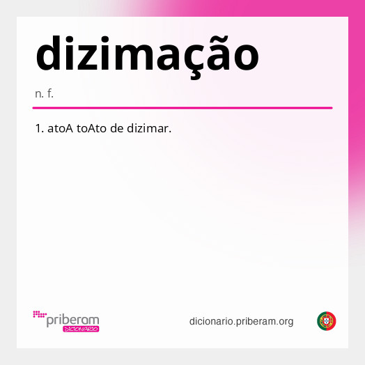 Significado de dizimação