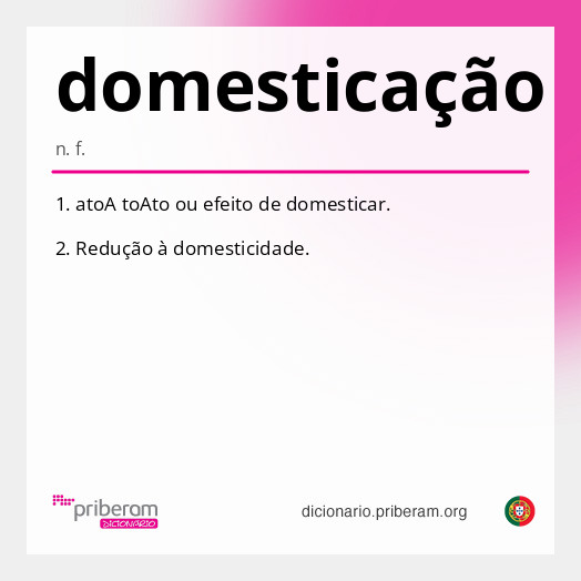 domesticação