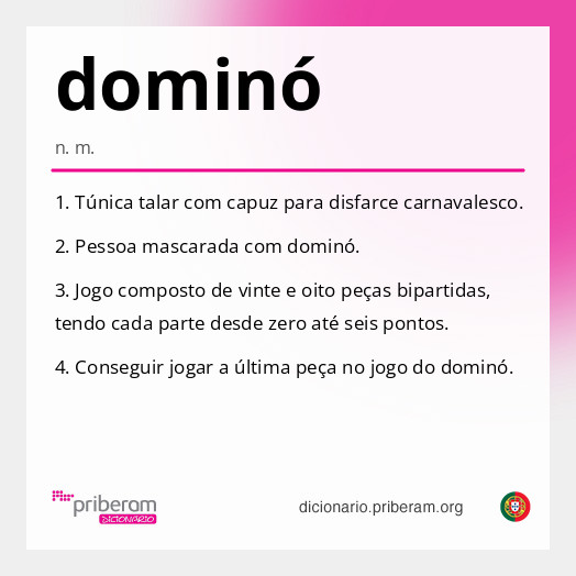 Significado de dominó