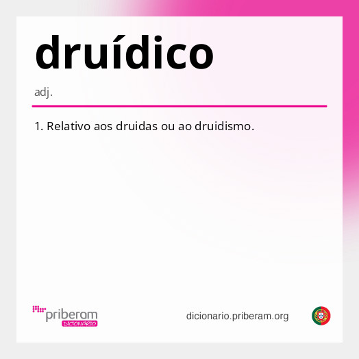 
   Significado de druídico