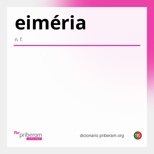 Significado de eiméria