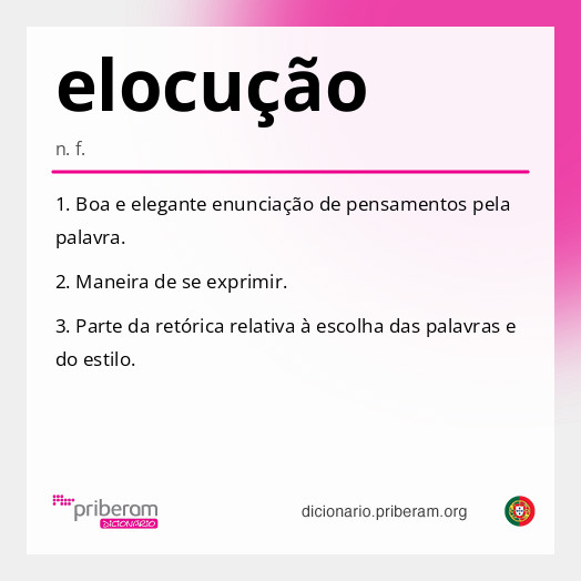 elocução