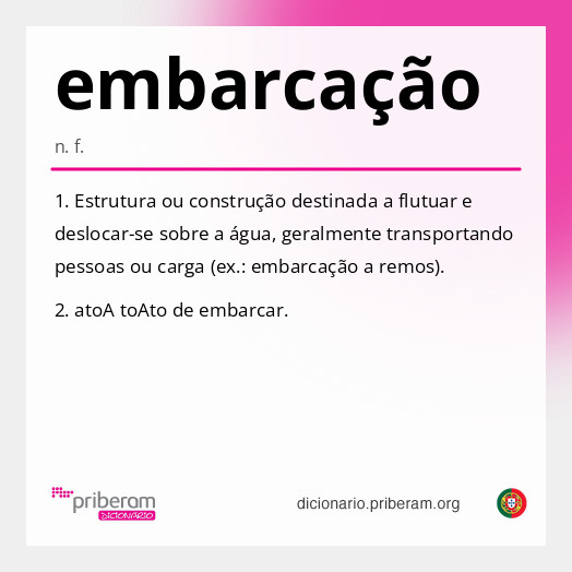 Significado de embarcação
