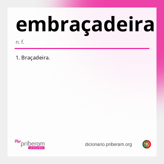 
   Significado de embraçadeira