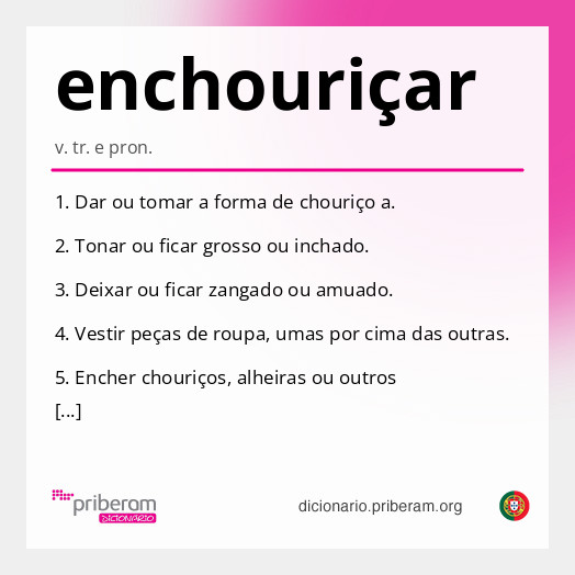 Significado de enchouriçar