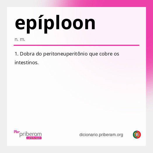 Significado de epíploon
