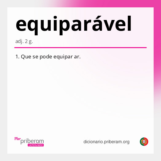 
   Significado de equiparável