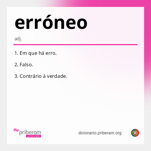 erróneo