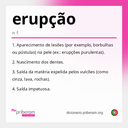 erupção