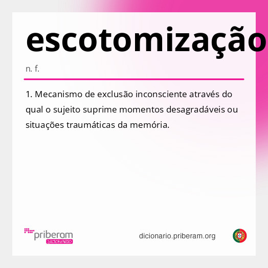 Significado de escotomização