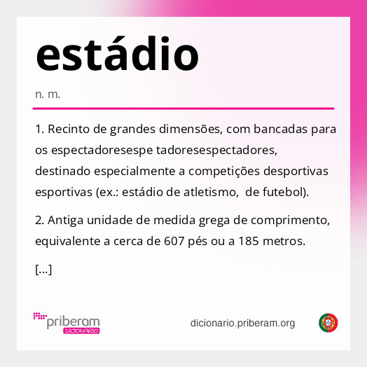 Significado de estádio