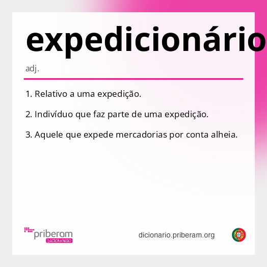 
   Significado de expedicionário