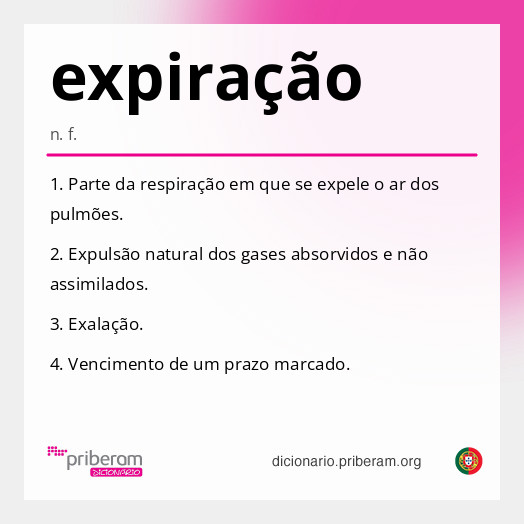Significado de expiração