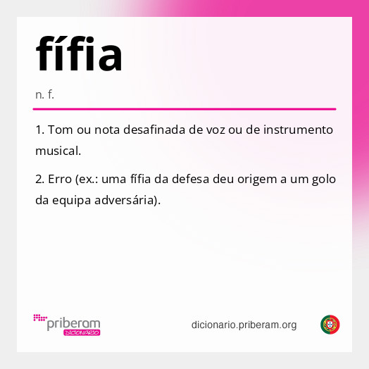 Significado de fífia