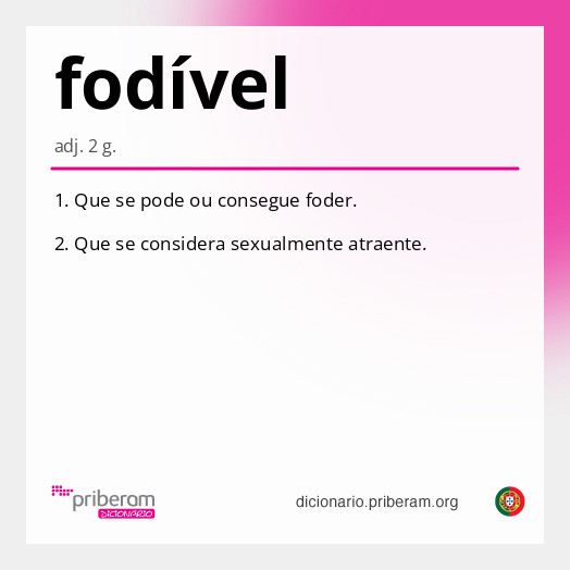 Significado de fodível