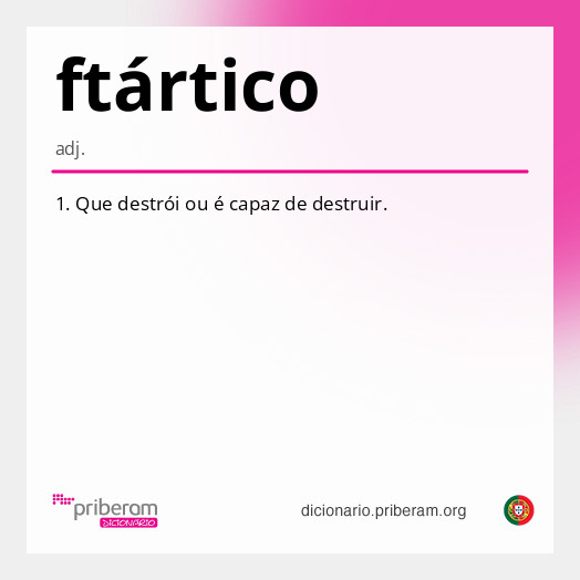 
   Significado de ftártico