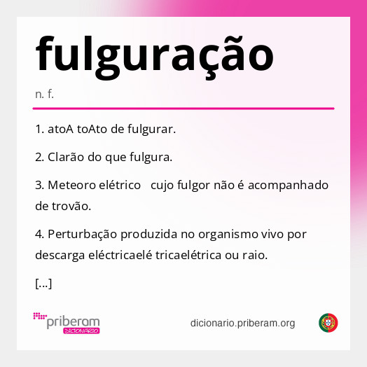 Significado de fulguração