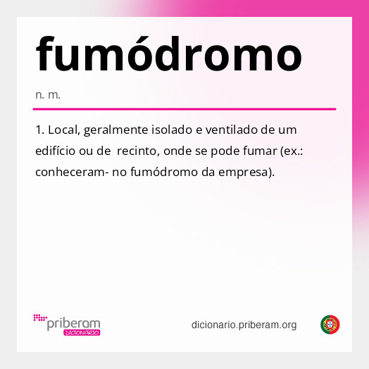 
   Significado de fumódromo