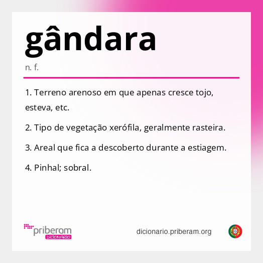 
   Significado de gândara
