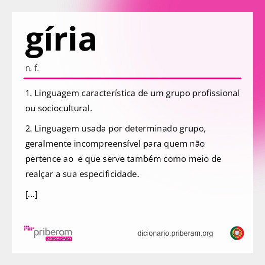 Significado de gíria