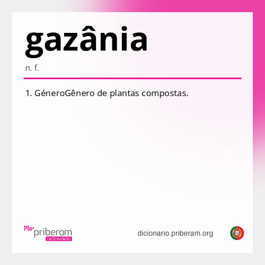 Significado de gazânia