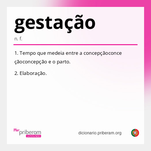 Significado de gestação