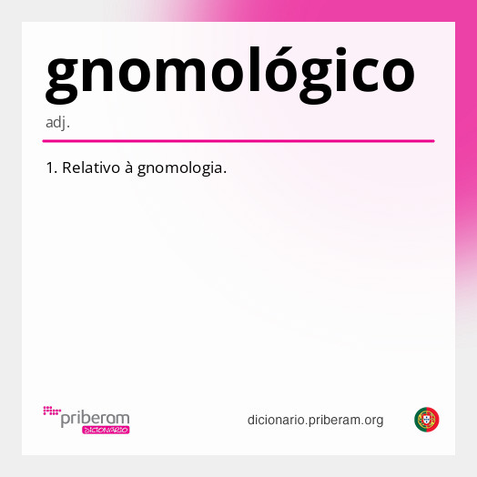 
   Significado de gnomológico