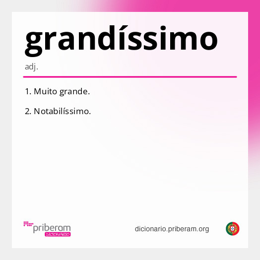 Significado de grandíssimo
