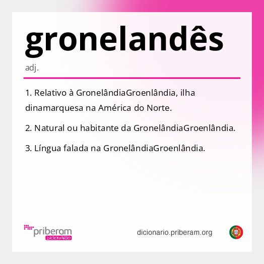 Significado de gronelandês