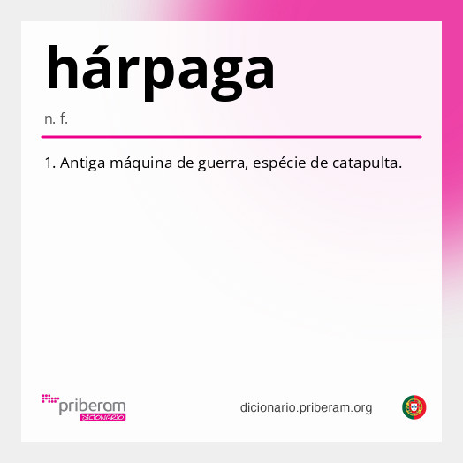 Significado de hárpaga