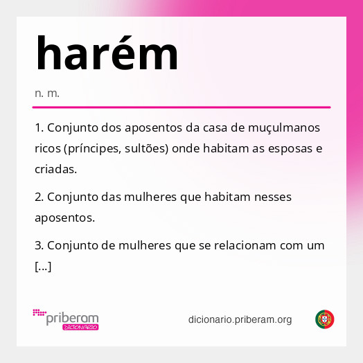 Significado de harém