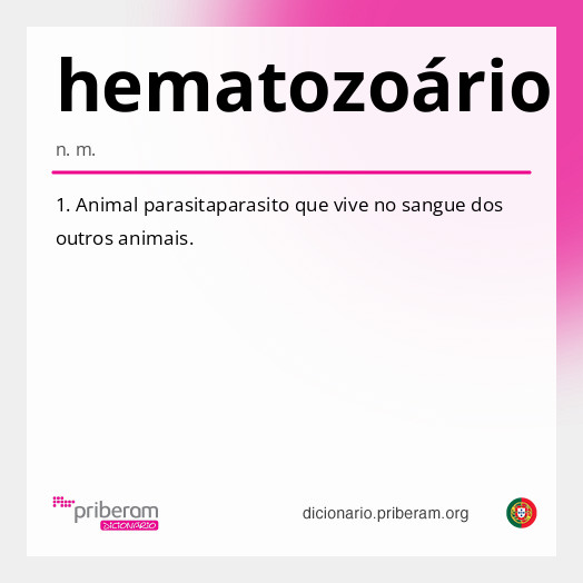 Significado de hematozoário