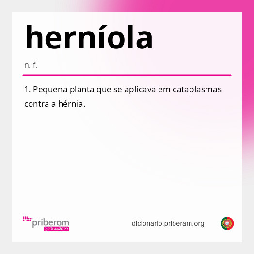 Significado de herníola
