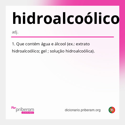 hidroalcoólico