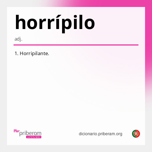 Significado de horrípilo