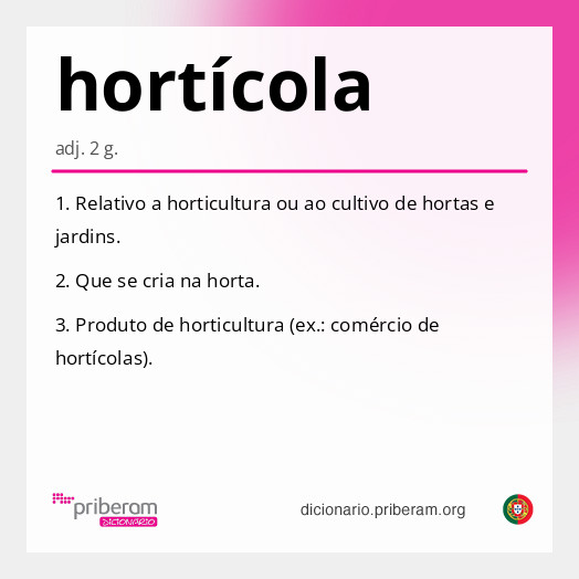 hortícola