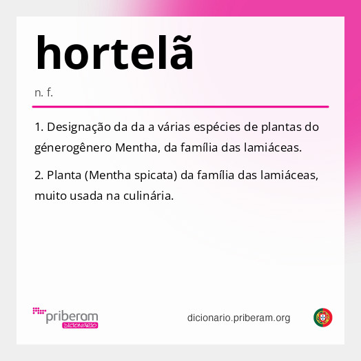 Significado de hortelã