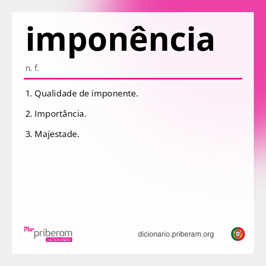 Significado de imponência