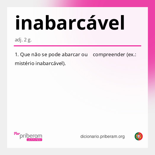 inabarcável