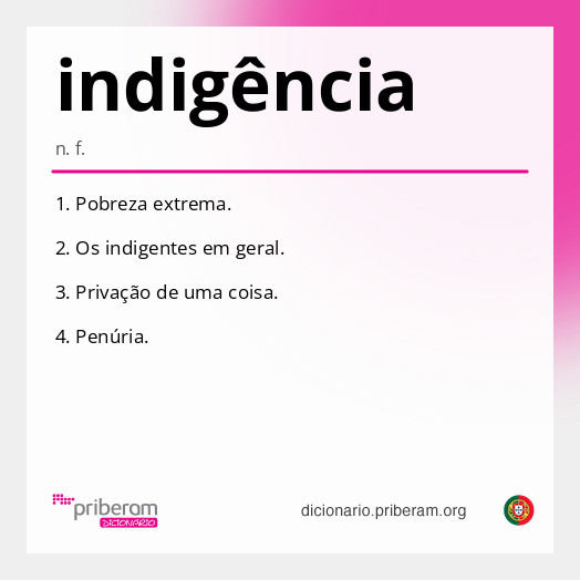 Significado de indigência