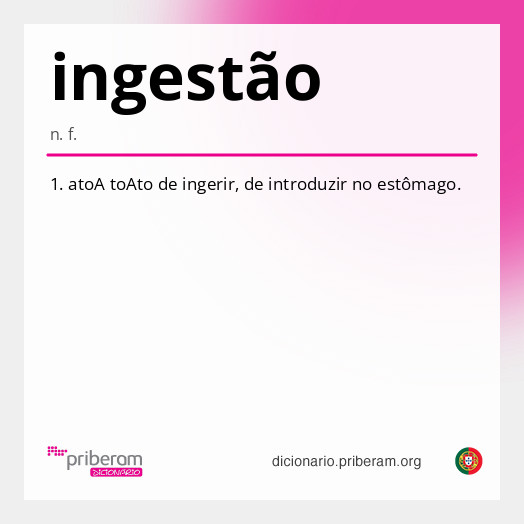 Significado de ingestão