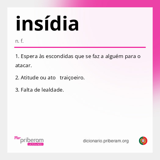 Significado de insídia
