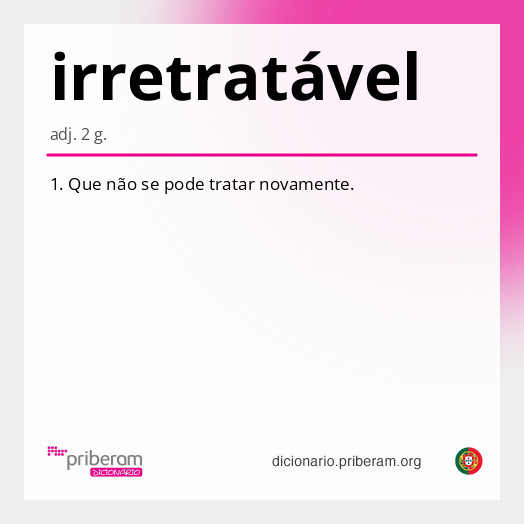 irretratável
